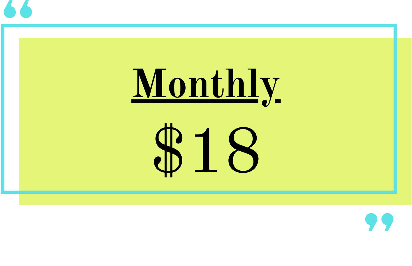 Monthly services